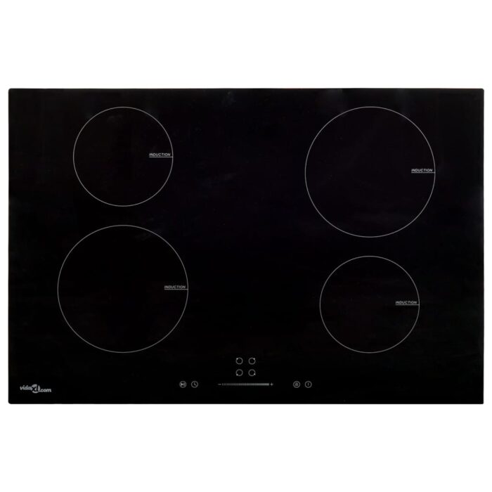 Plaque de cuisson à induction 4 brûleurs Verre 77 cm 7000 W – Image 1