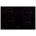 Plaque de cuisson à induction 4 brûleurs Verre 77 cm 7000 W – Image 2