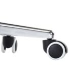 Chaises à manger lot de 6 gris clair tissu – Image 7