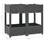 Lit surélevé 80x40x71 cm Polypropylène – Image 4