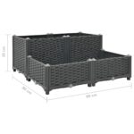 Lit surélevé 80x80x38 cm Polypropylène – Image 4