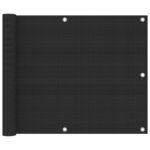 Écran de balcon Anthracite 75x300 cm PEHD