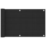 Écran de balcon en PEHD 75x500 cm Anthracite