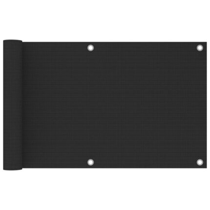 Écran de balcon en PEHD 75x500 cm Anthracite