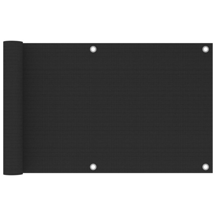 Écran de balcon en PEHD 75x500 cm Anthracite – Image 1