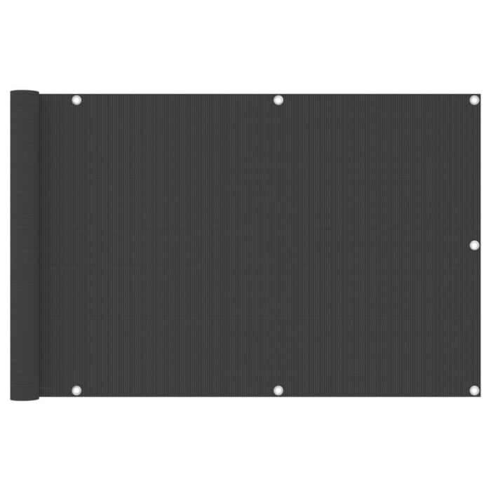 Écran de balcon Anthracite 90x300 cm PEHD – Image 1