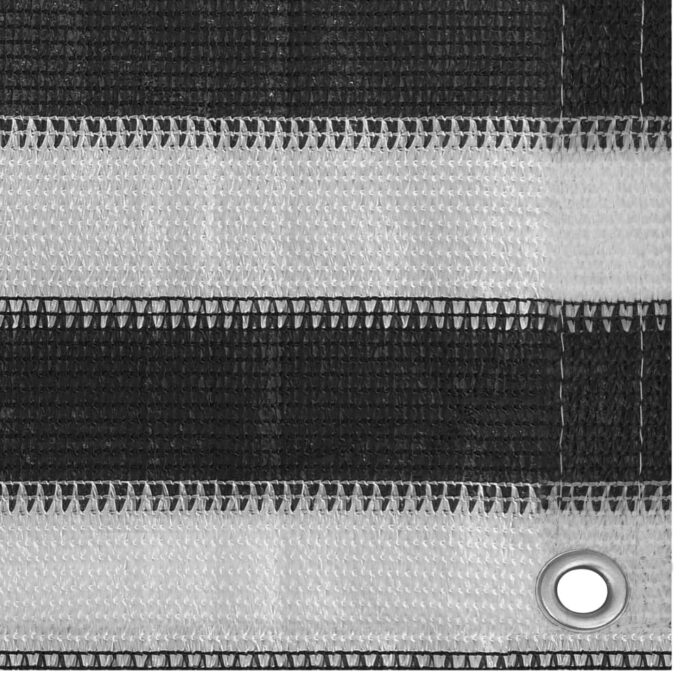 Écran de balcon PEHD 90x500 cm Anthracite et blanc – Image 2