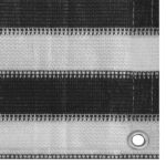 Écran de balcon PEHD 120x500 cm Anthracite et blanc – Image 2