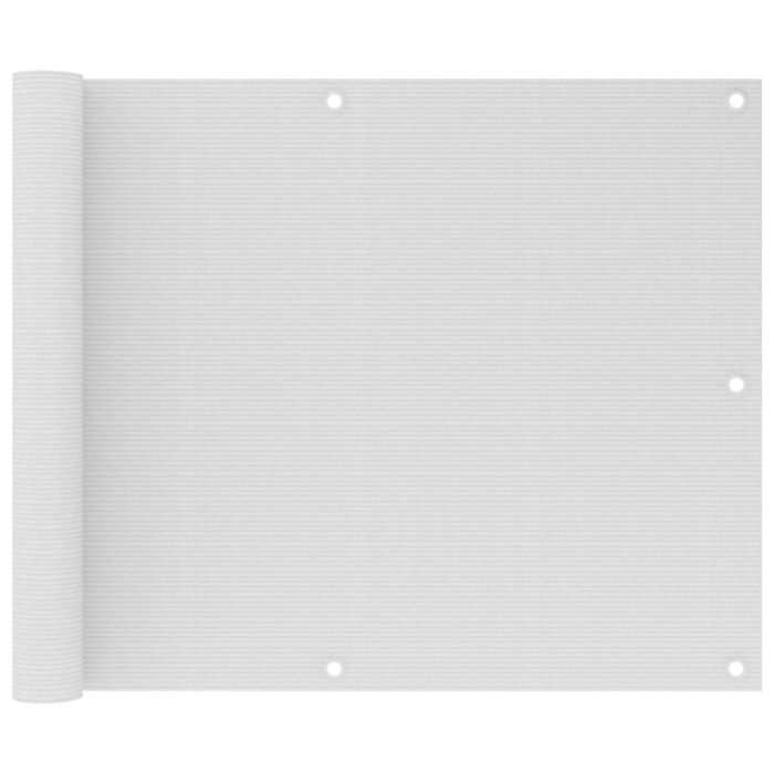 Écran de balcon Blanc 75x300 cm PEHD – Image 1