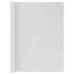 Écran de balcon Blanc 120x500 cm PEHD