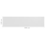 Écran de balcon Blanc 120x500 cm PEHD – Image 4