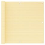 Écran de balcon Beige 90x500 cm PEHD