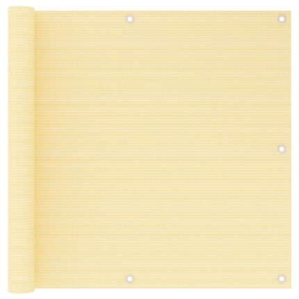 Écran de balcon Beige 90x500 cm PEHD