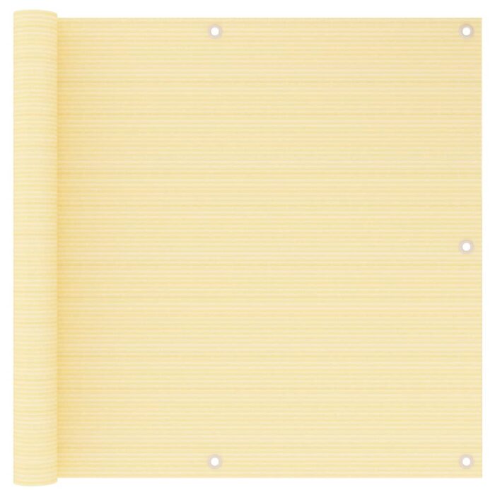 Écran de balcon Beige 90x500 cm PEHD – Image 1