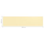 Écran de balcon Beige 120x500 cm PEHD – Image 4