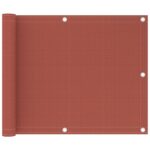 Écran de balcon Terre cuite 75x300 cm PEHD