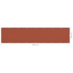 Écran de balcon Terre cuite 90x400 cm PEHD – Image 4
