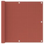 Écran de balcon Terre cuite 90x500 cm PEHD