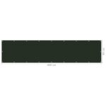 Écran de balcon Vert foncé 90x400 cm PEHD – Image 4