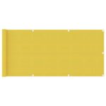 Écran de balcon Jaune 75x400 cm PEHD