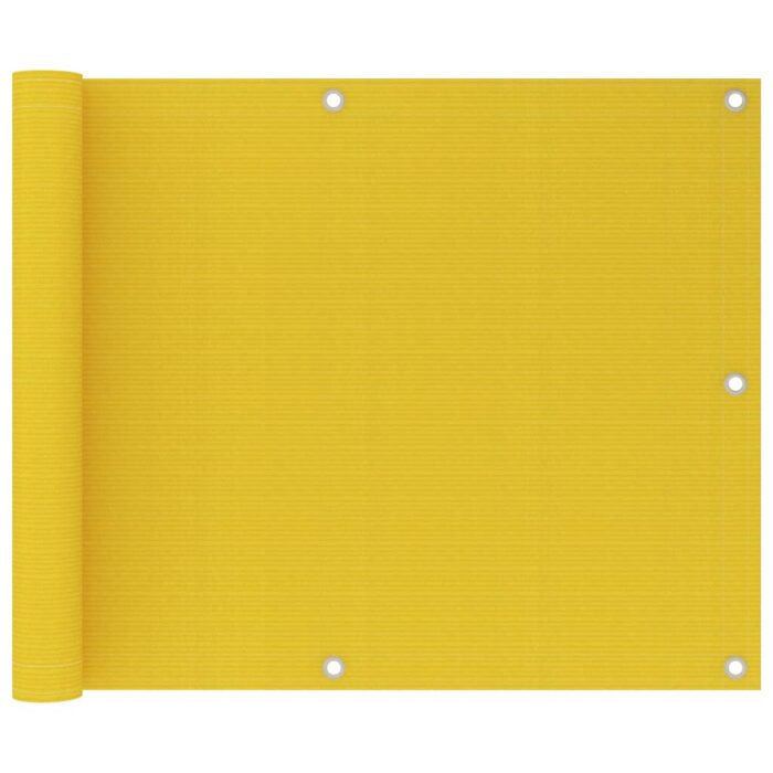 Écran de balcon Jaune 75x600 cm PEHD – Image 1