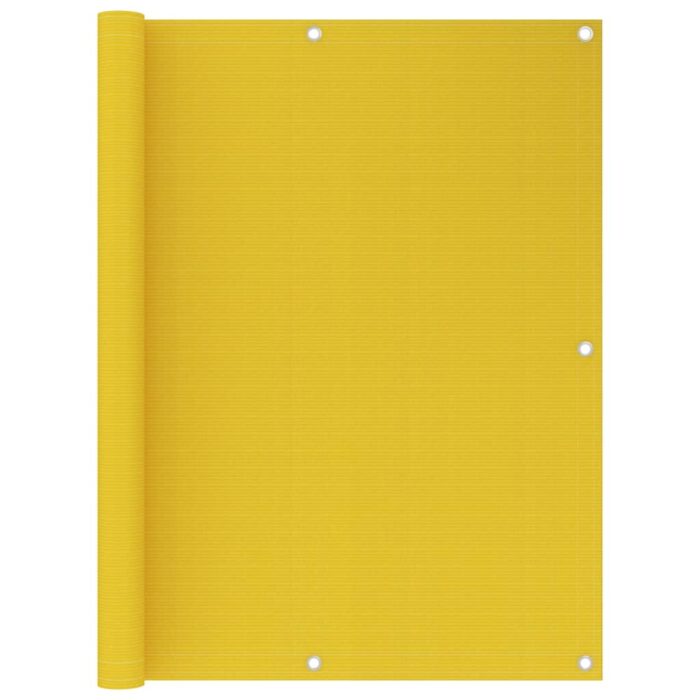 Écran de balcon Jaune 120x600 cm PEHD – Image 1