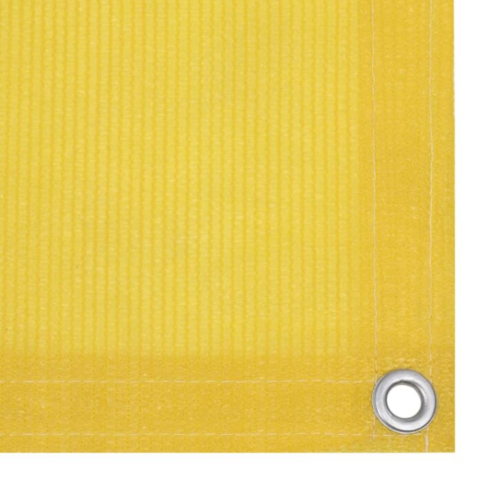 Écran de balcon Jaune 120x600 cm PEHD – Image 2
