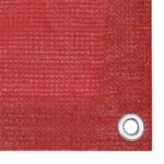 Écran de balcon Rouge 75x300 cm PEHD – Image 2