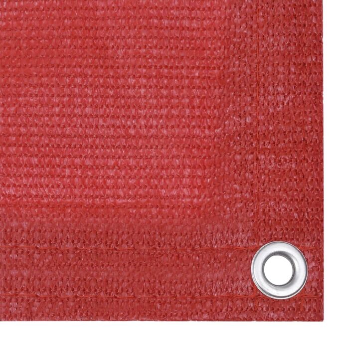 Écran de balcon Rouge 75x300 cm PEHD – Image 2