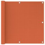 Écran de balcon Orange 90x500 cm PEHD