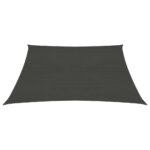 Voile d'ombrage 160 g/m² Anthracite 4x4 m PEHD – Image 2