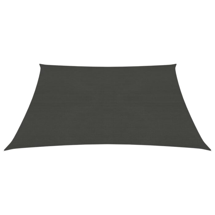 Voile d'ombrage 160 g/m² Anthracite 4x4 m PEHD – Image 2