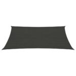 Voile d'ombrage 160 g/m² Anthracite 2,5x3,5 m PEHD – Image 2