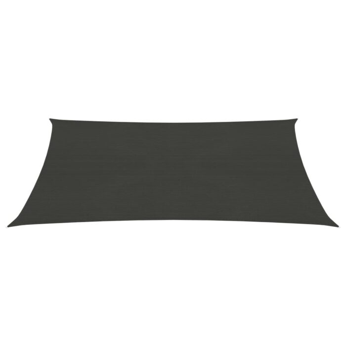 Voile d'ombrage 160 g/m² Anthracite 2,5x3,5 m PEHD – Image 2