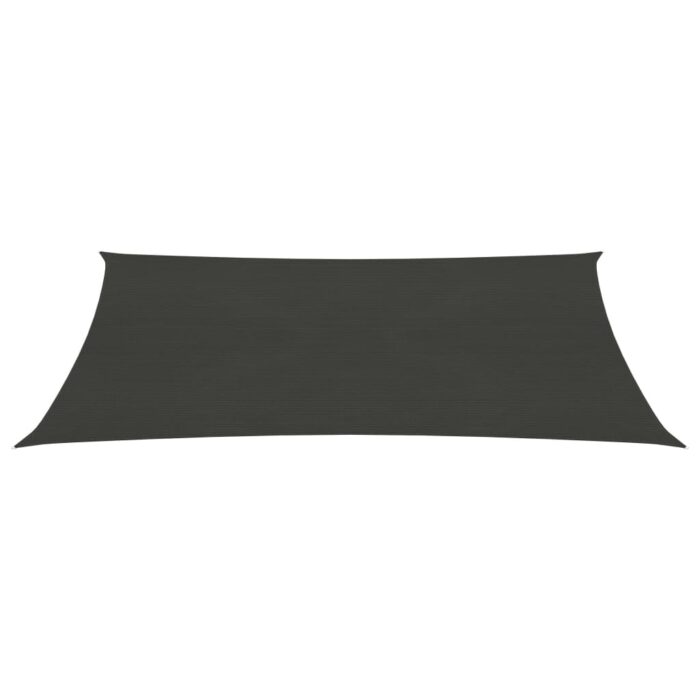 Voile d'ombrage 160 g/m² Anthracite 2,5x4,5 m PEHD – Image 2