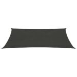 Voile d'ombrage 160 g/m² Anthracite 2,5x5 m PEHD – Image 2