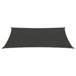 Voile d'ombrage 160 g/m² Anthracite 3x4 m PEHD – Image 2