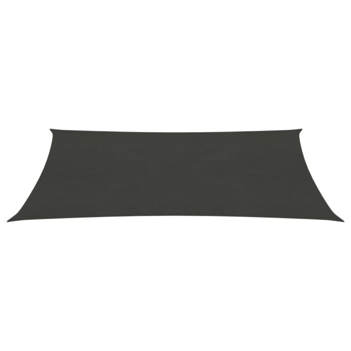 Voile d'ombrage 160 g/m² Anthracite 3x5 m PEHD – Image 2