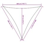 Voile d'ombrage 160 g/m² Anthracite 3x3x3 m PEHD – Image 8