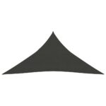 Voile d'ombrage 160 g/m² Anthracite 4x5x5 m PEHD – Image 2