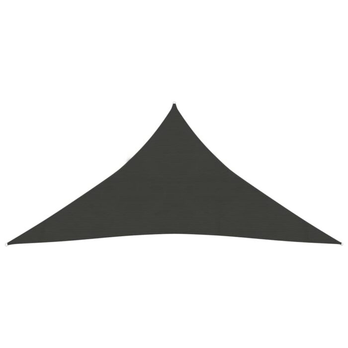 Voile d'ombrage 160 g/m² Anthracite 4x5x5 m PEHD – Image 2