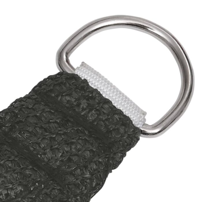 Voile d'ombrage 160 g/m² Anthracite 5x6x6 m PEHD – Image 3