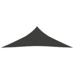 Voile d'ombrage 160 g/m² Anthracite 5x5x6 m PEHD – Image 2
