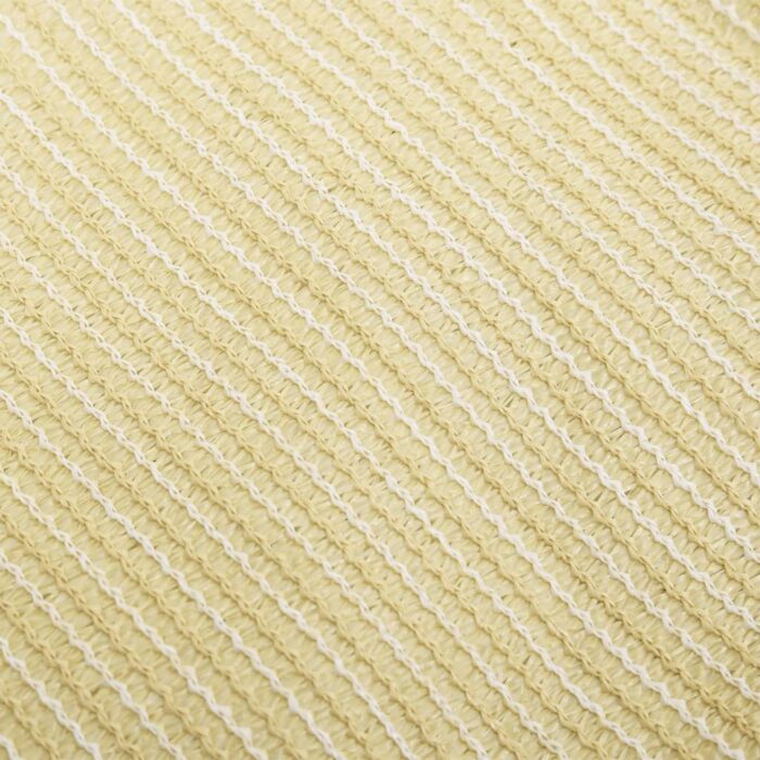 Voile d'ombrage 160 g/m² Beige 3x3 m PEHD – Image 3