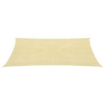 Voile d'ombrage 160 g/m² Beige 2x3 m PEHD – Image 2