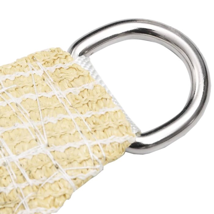 Voile d'ombrage 160 g/m² Beige 2x3 m PEHD – Image 3
