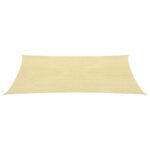 Voile d'ombrage 160 g/m² Beige 2x5 m PEHD – Image 2
