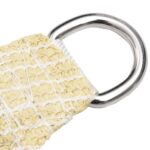 Voile d'ombrage 160 g/m² Beige 2x5 m PEHD – Image 3