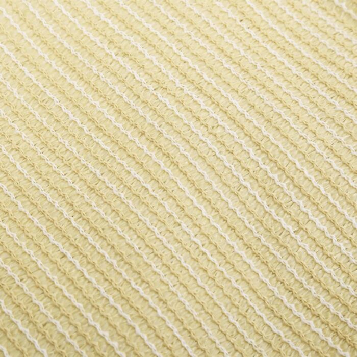 Voile d'ombrage 160 g/m² Beige 4x4x5,8 m PEHD – Image 3