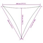 Voile d'ombrage 160 g/m² Marron 4,5x4,5x4,5 m PEHD – Image 8